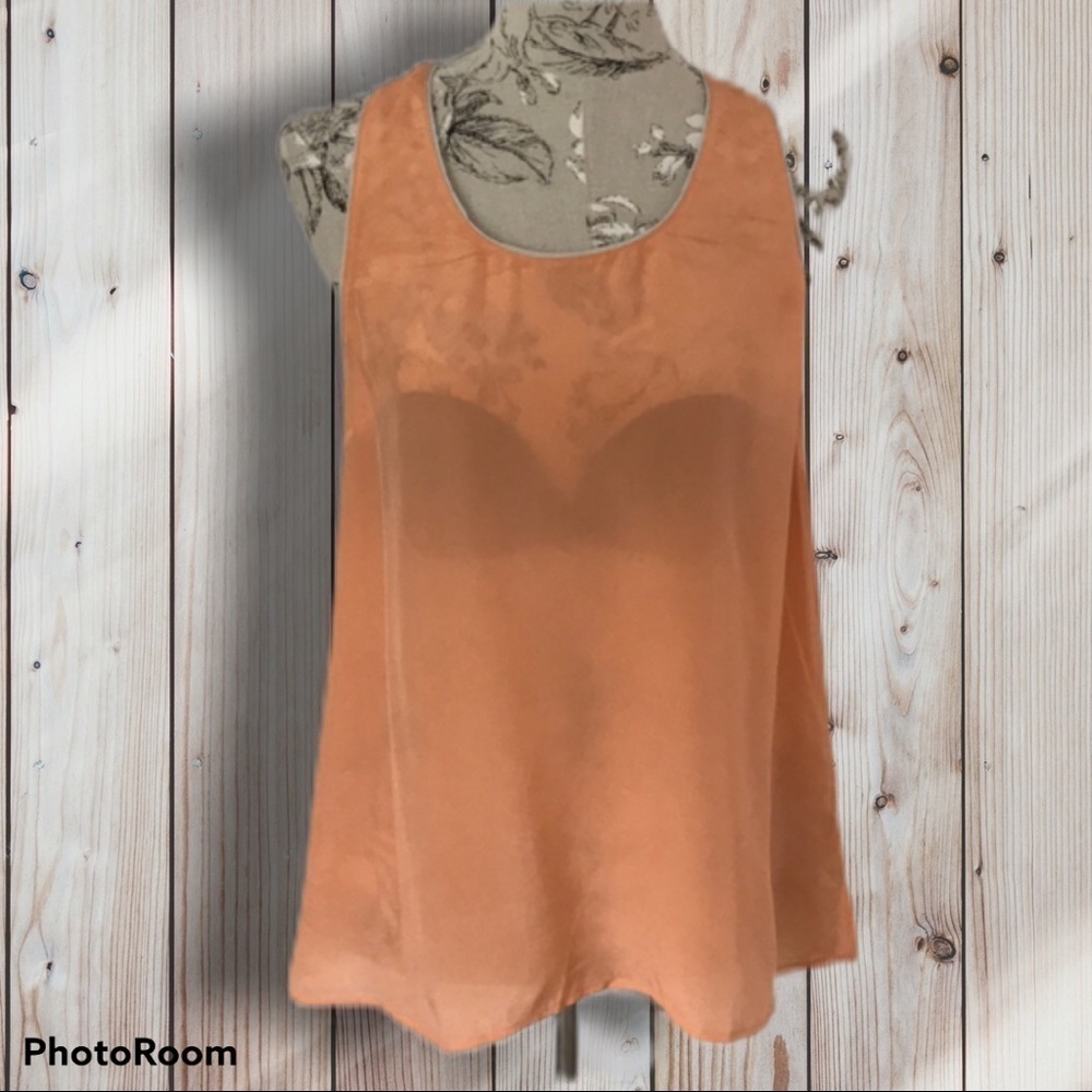 𝅺anthropologie Maeve Orange Top 12